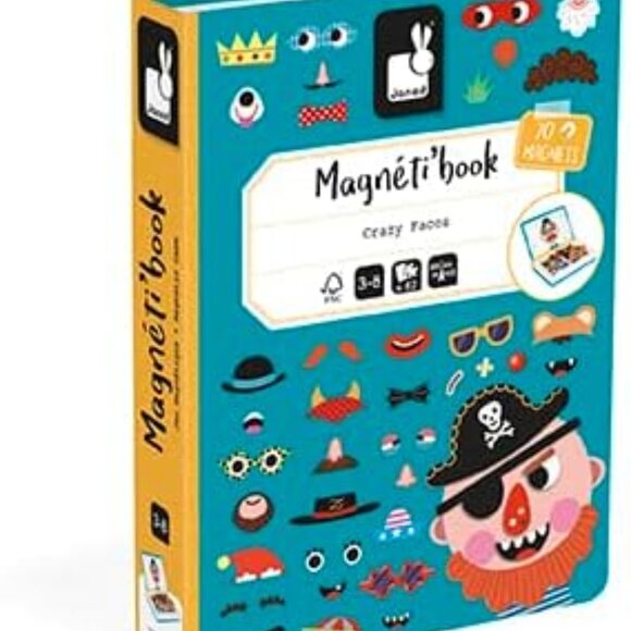 New Sealed Janod Magneti’Book Boy’s Crazy Faces-3-8 Years - Picture 3 of 16
